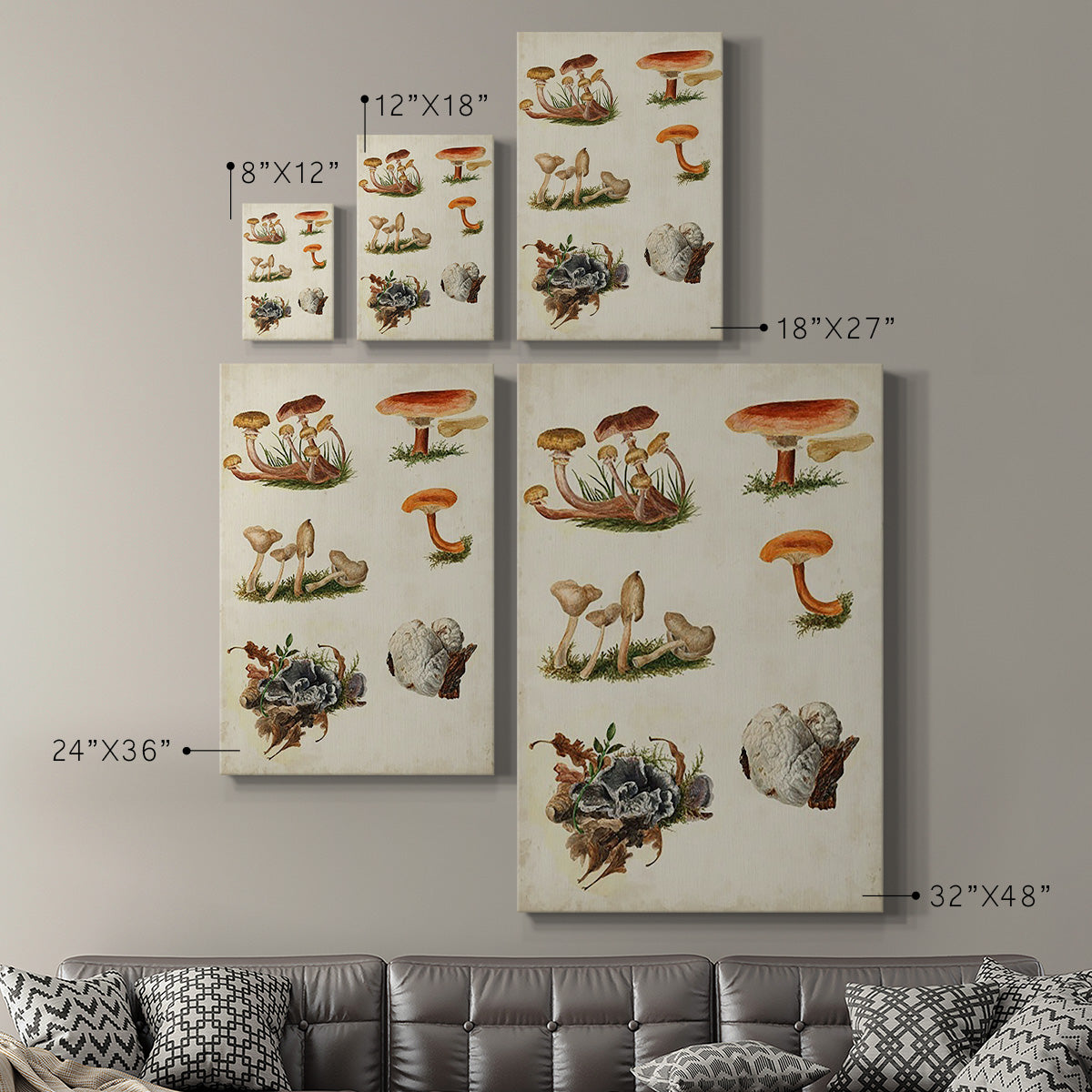 Mushroom Species X - Canvas Art Print