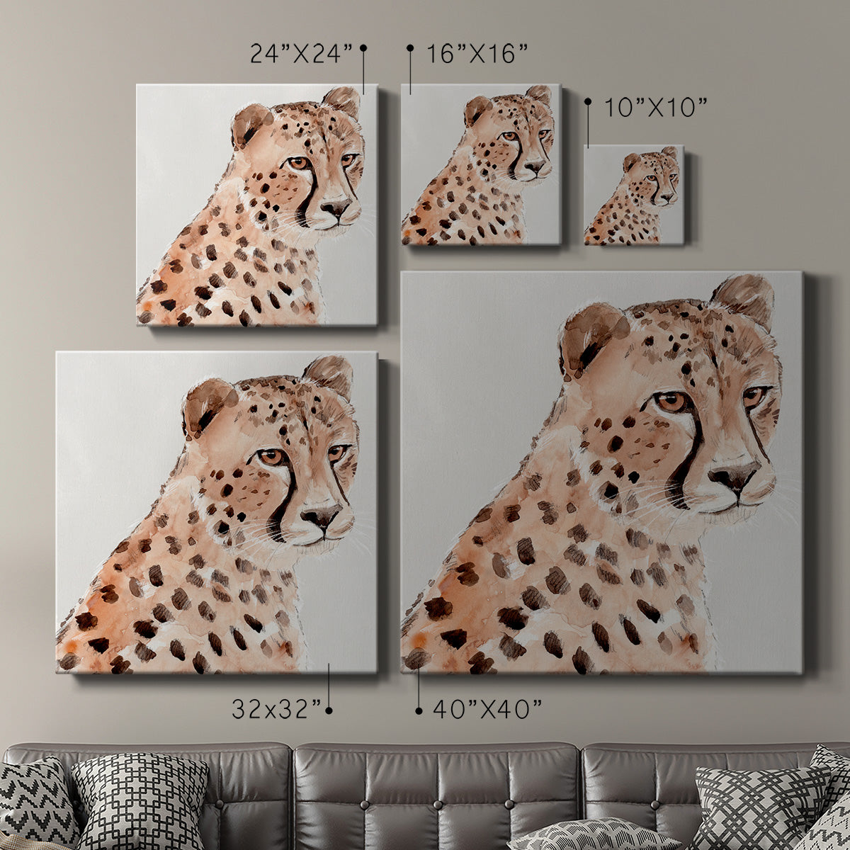 Saharan Cheetah II - Canvas Art Print
