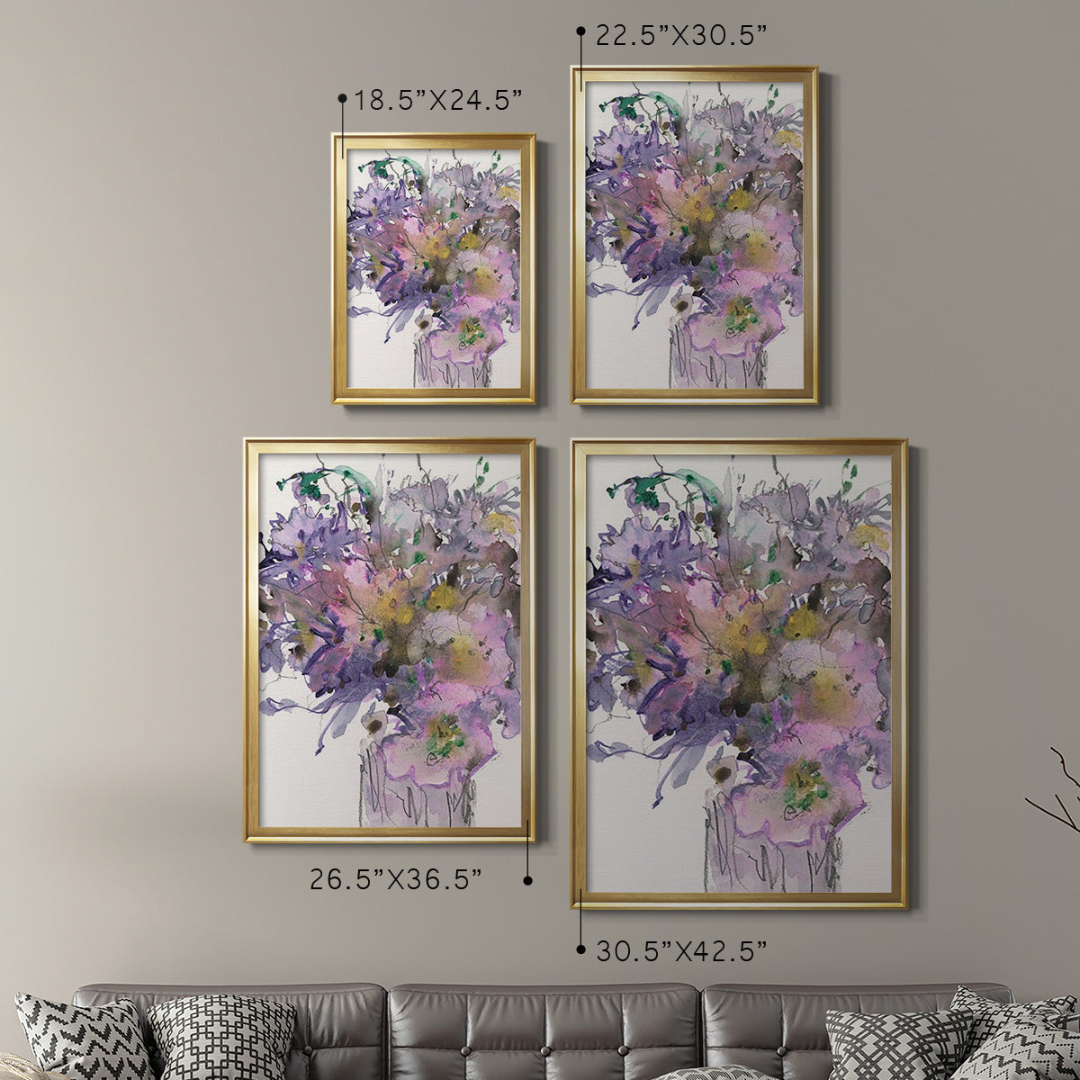 All that Glitters I - Modern Framed Canvas Print