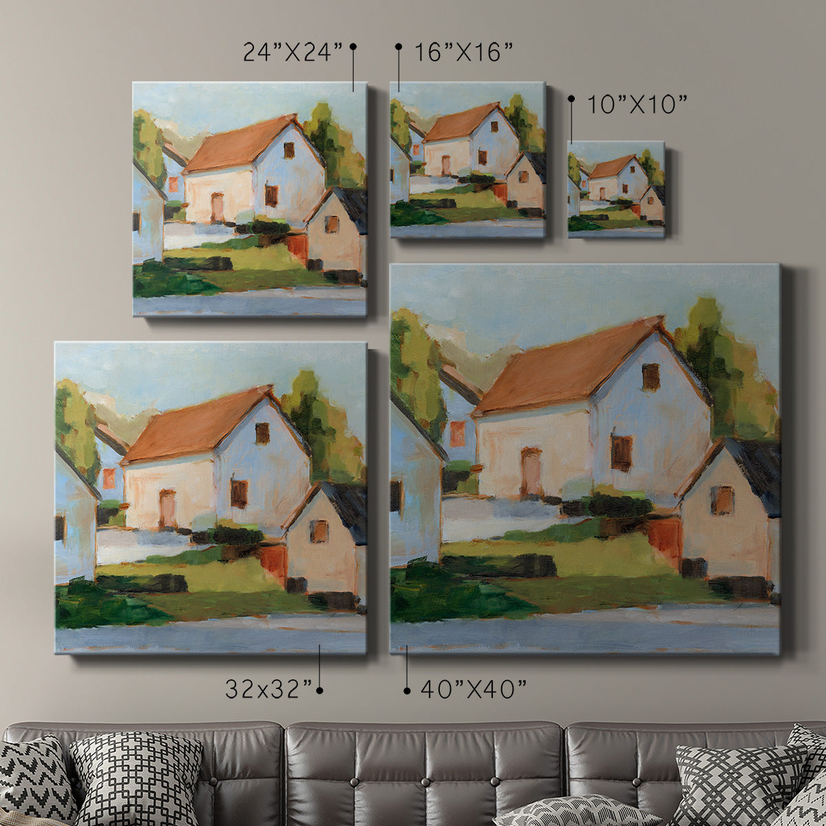 European Farmhouses I-Premium Gallery Wrapped Canvas - Ready to Hang