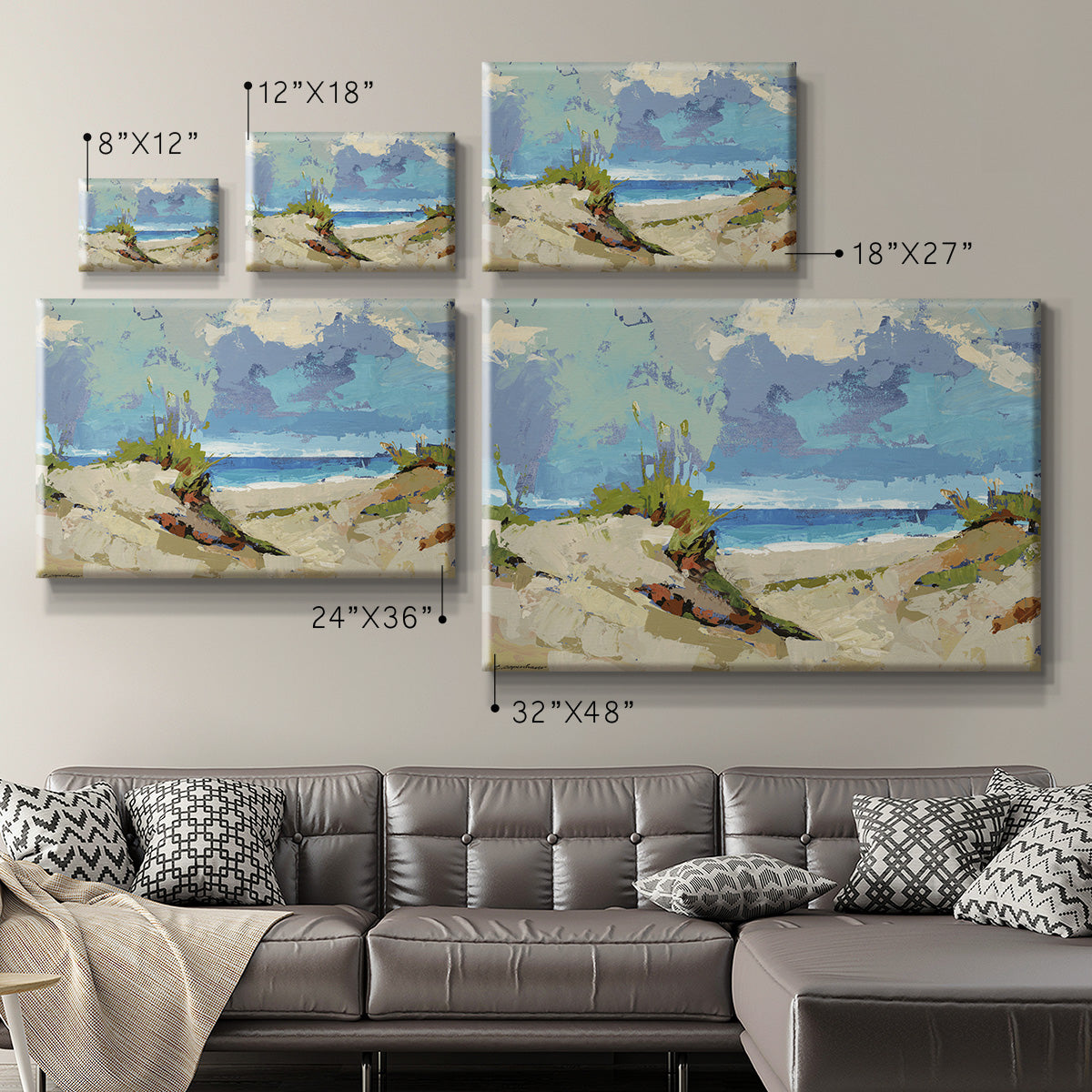 Dunes II Premium Gallery Wrapped Canvas - Ready to Hang