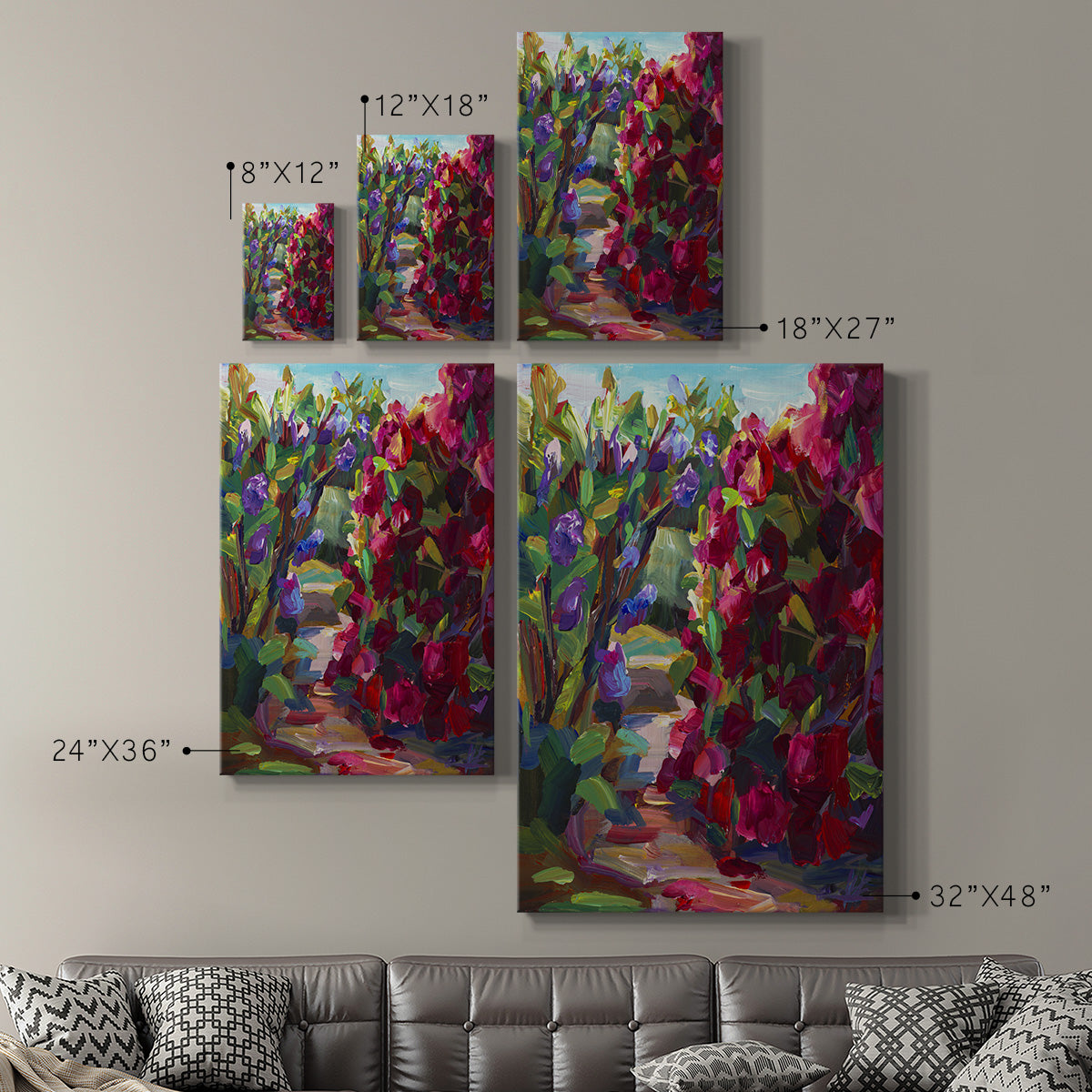 Lilacs & Rhodies - Canvas Art Print