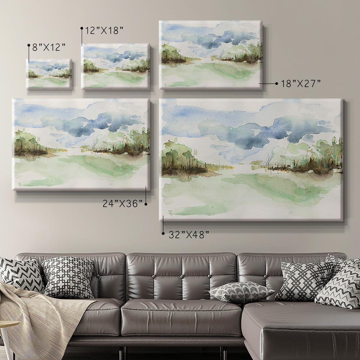 Brush Thickets II Premium Gallery Wrapped Canvas - Ready to Hang