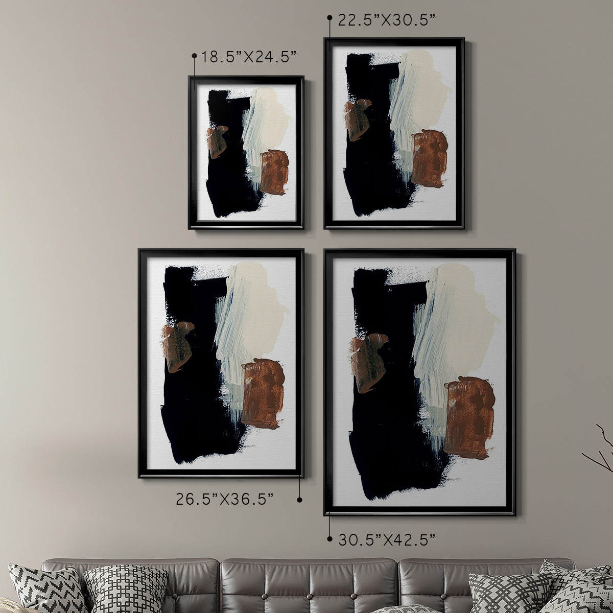 Goldenrod Patch I - Modern Framed Canvas Print