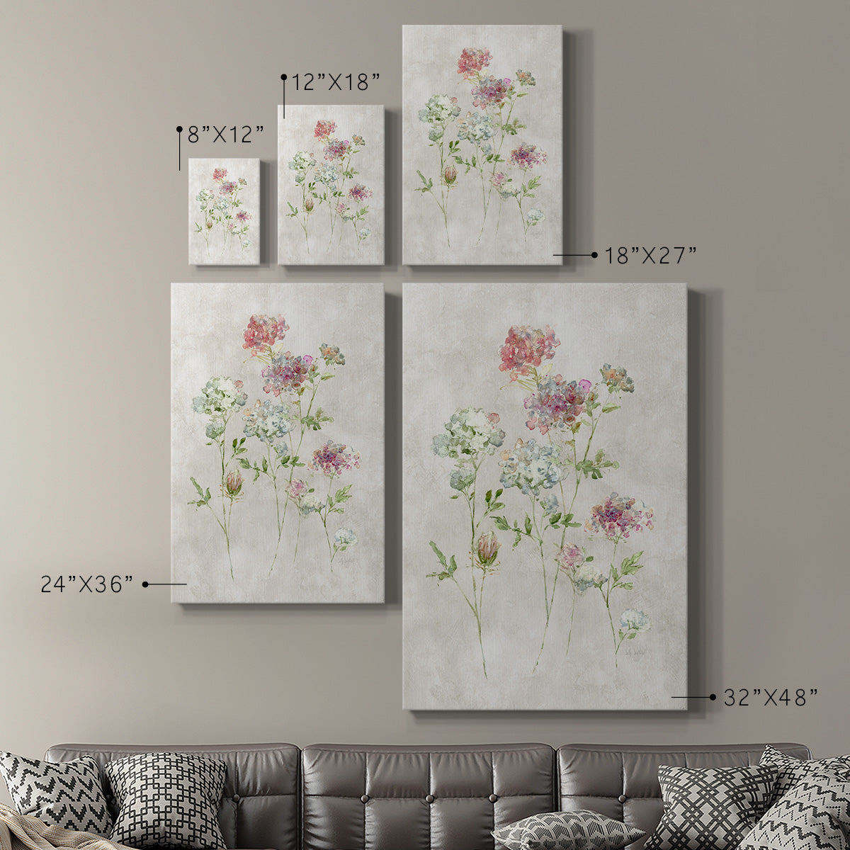 Soft Lace I Premium Gallery Wrapped Canvas - Ready to Hang