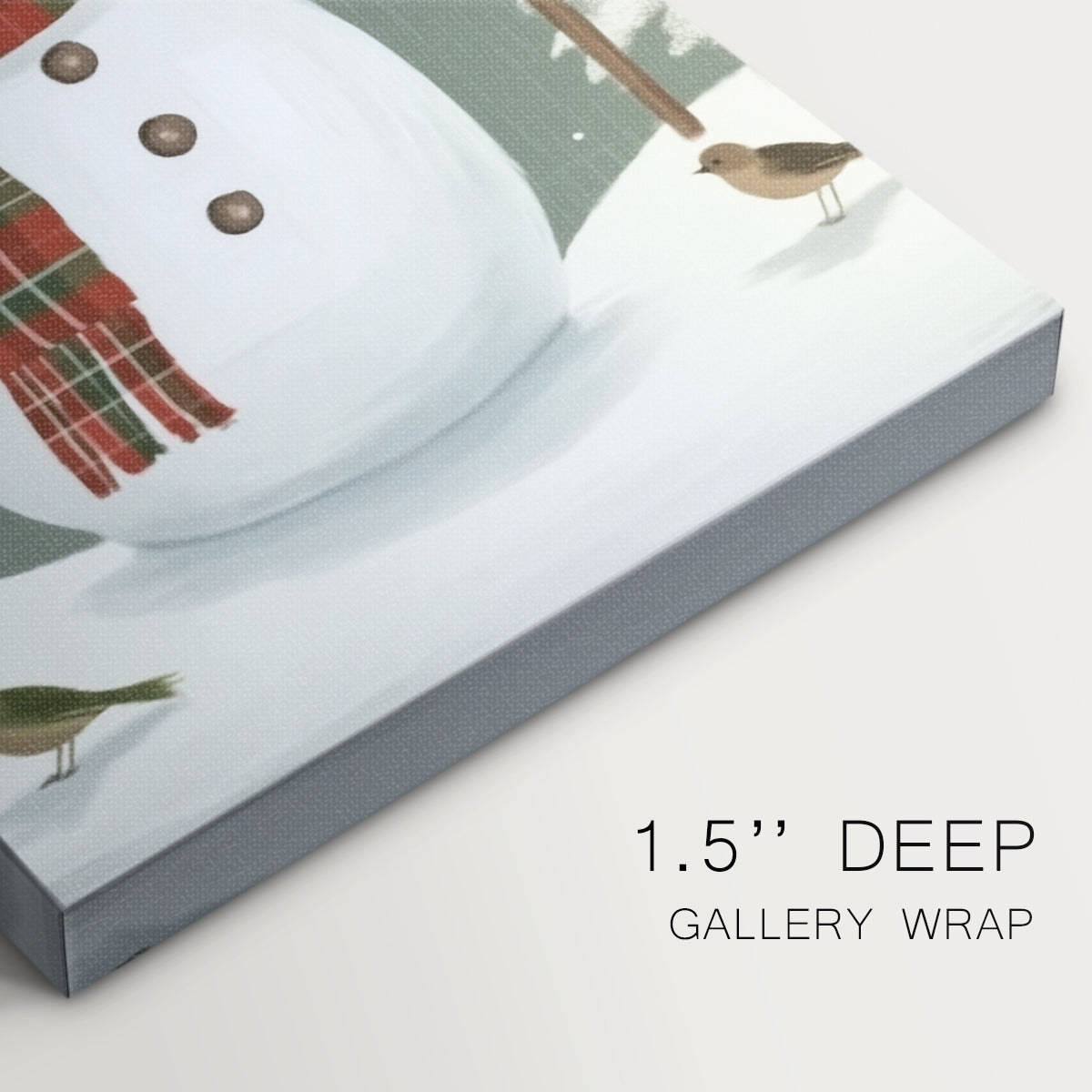 Frostlit Hearth Green - Canvas Art Print