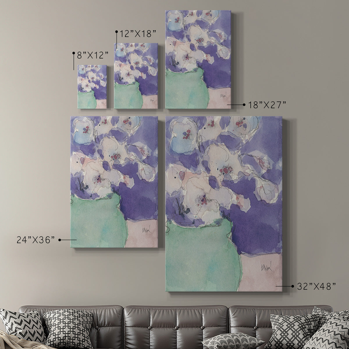 Floral Objects I - Canvas Art Print