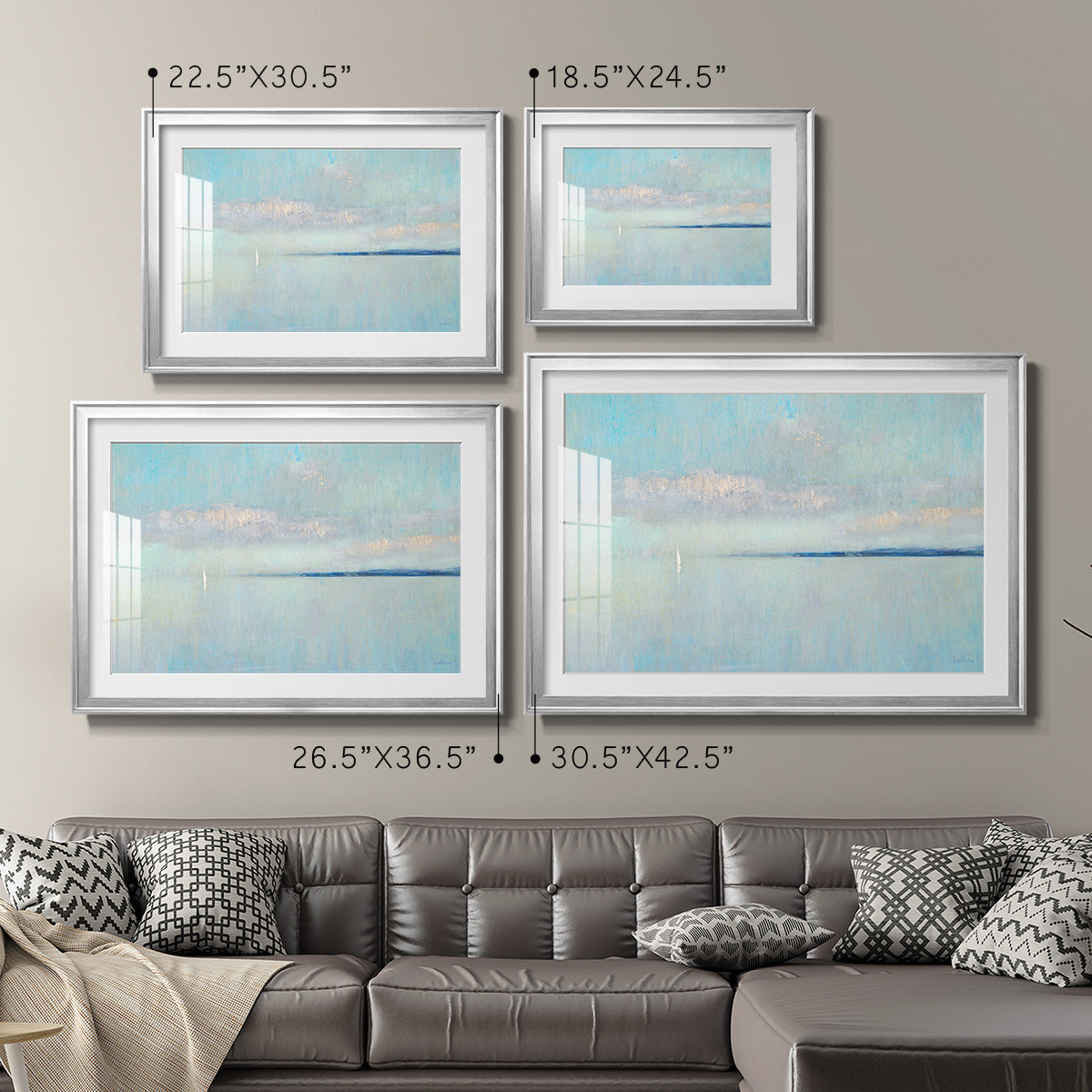 Sunrise Haze Premium Framed Print - Ready to Hang