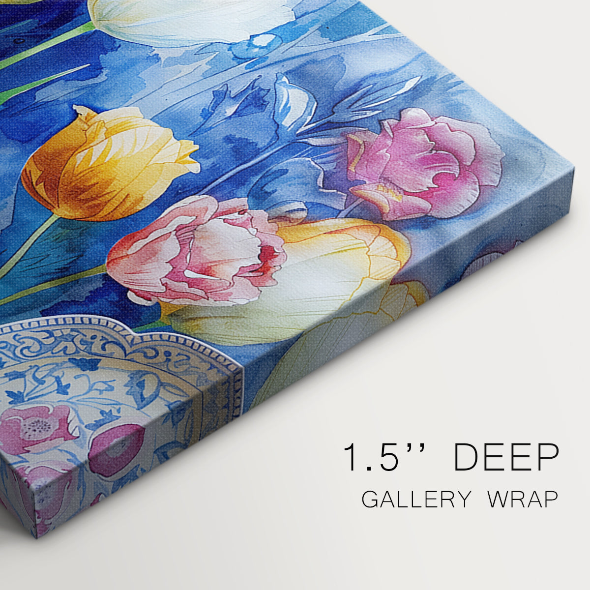 tulips,flowers,plates,blue background,art,decoration,color,spring,floral arrangement,still life,vibrant,nature,ceramics,dining,garden,blossoms,painting,design,aesthetic,home decor,craftsmanship,pattern,botanical,springtime,elegant,petals,table setting,hand-painted,colorful,harmony,beauty,vivid,texture,freshness,visual art,flower arrangement,kitchenware,inspired decor,cultural significance