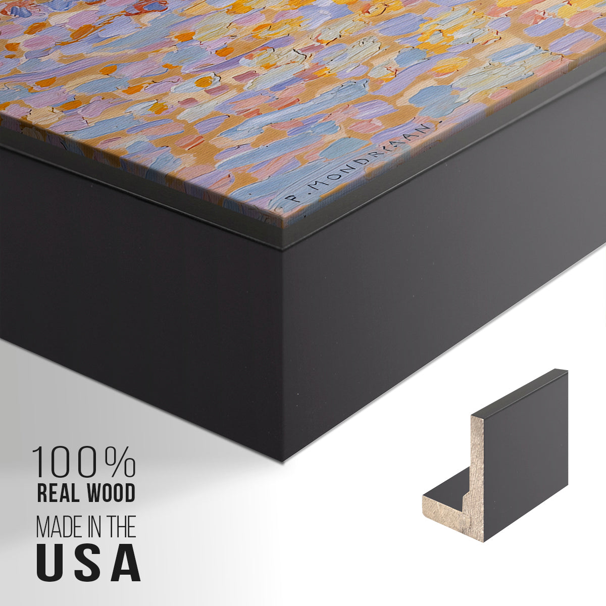 Dune III, 1909 - Floater Framed Canvas Print