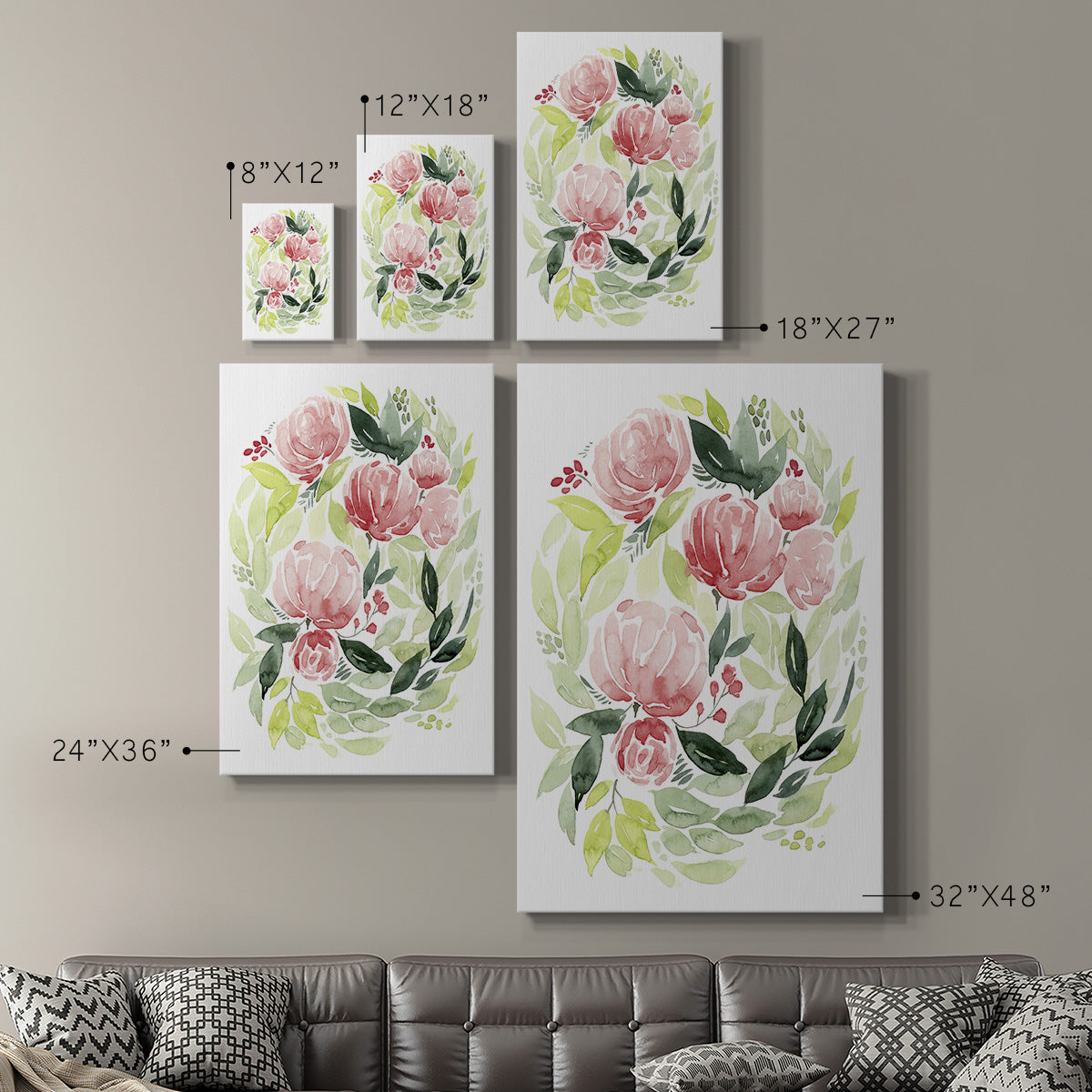 Buoyant Bouquet I - Canvas Art Print