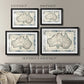Bordered Map of Australia - Modern Framed Art Print