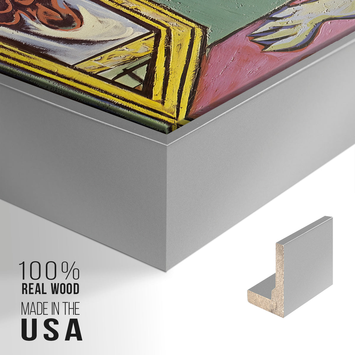 The Muse, 1935 - Floater Framed Canvas Print
