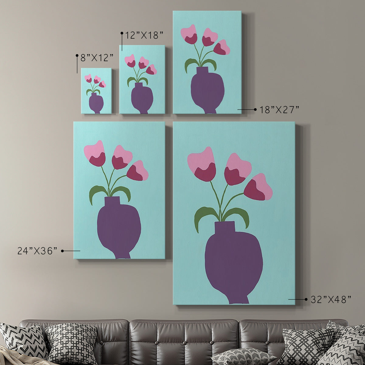 Modern Blooms I - Canvas Art Print