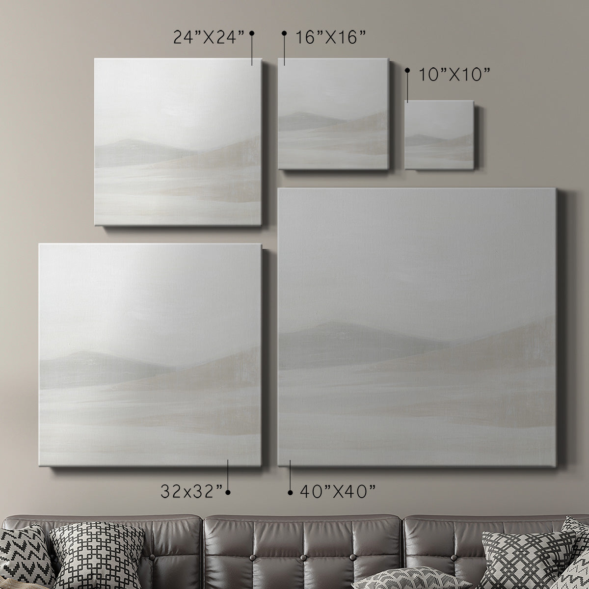 White Sand Storm II - Canvas Art Print