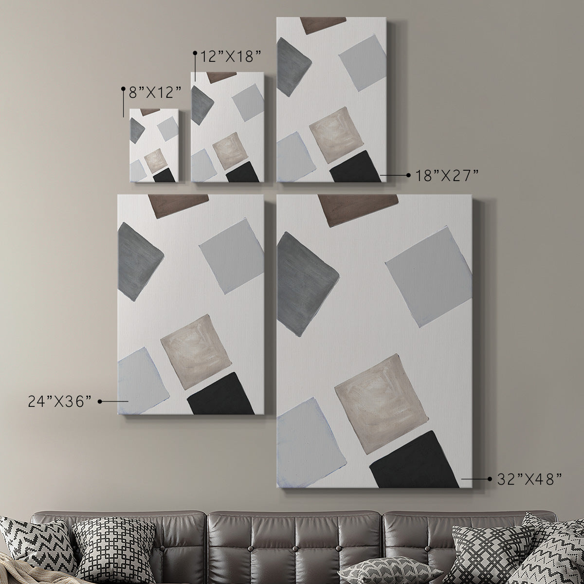 Block Encounter Revisit II - Canvas Art Print