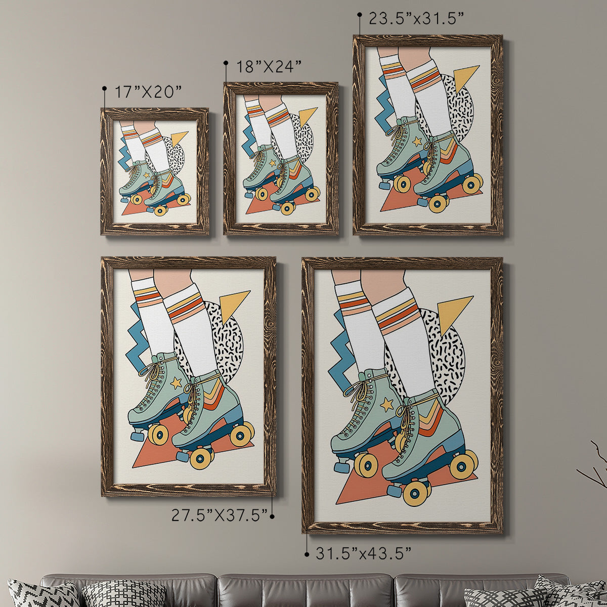 Let it Roll I - Premium Framed Canvas 2 Piece Set - Ready to Hang