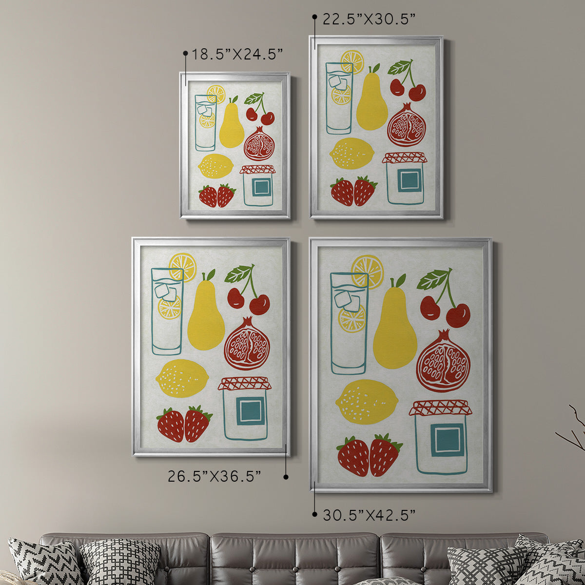 Sunday Picnic - Modern Framed Canvas Print