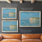 Impressionist coastal low-tide seascape at Pourville by Claude Monet in an ornate champagne frame shown in multiple size options.