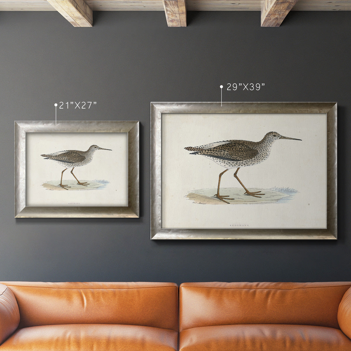 Morris Sandpipers V Premium Framed Canvas- Ready to Hang