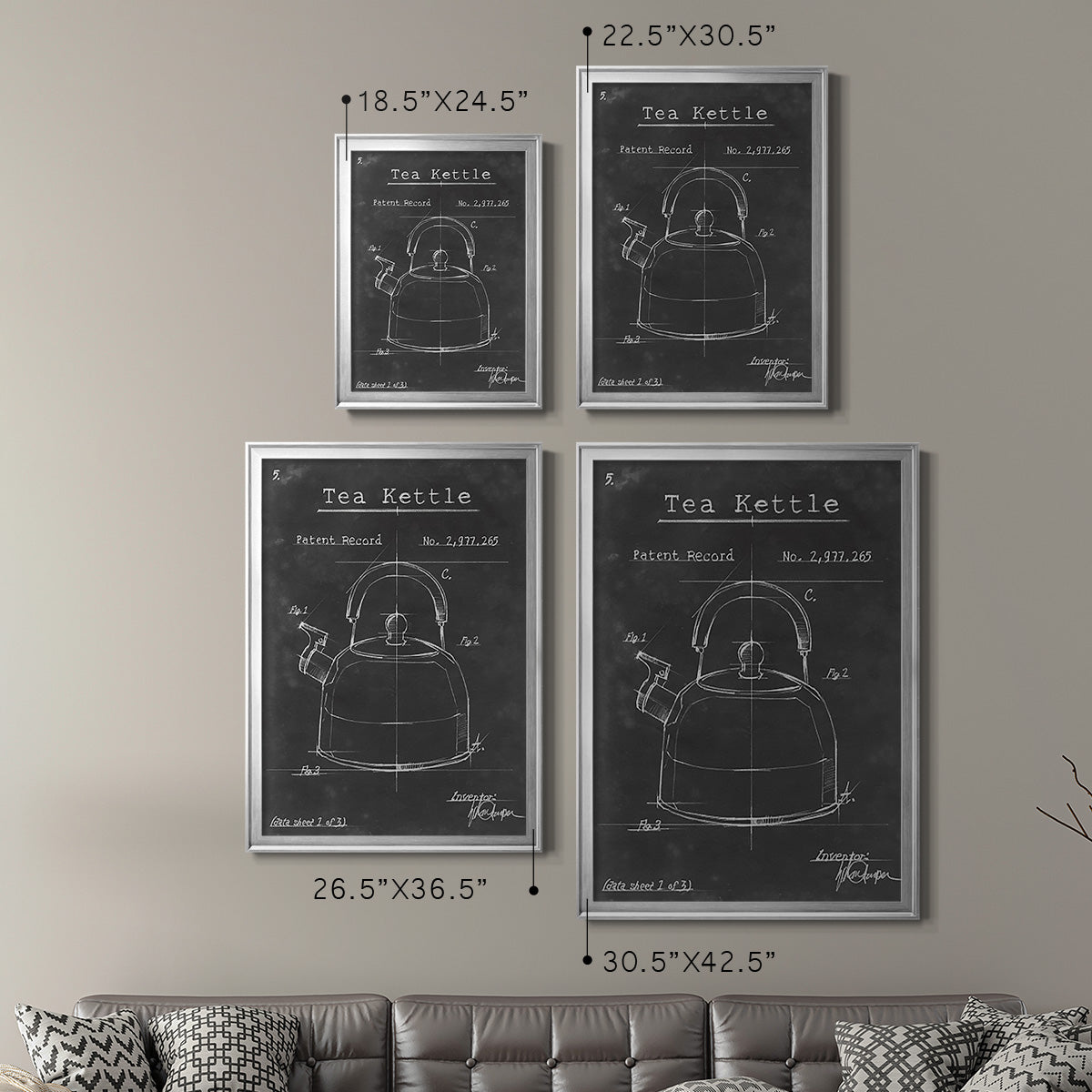 Morning Routine V - Modern Framed Canvas Print