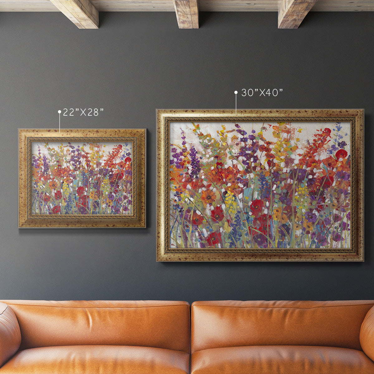 Variety of Flowers II Premium Framed Canvas- Ready to Hang