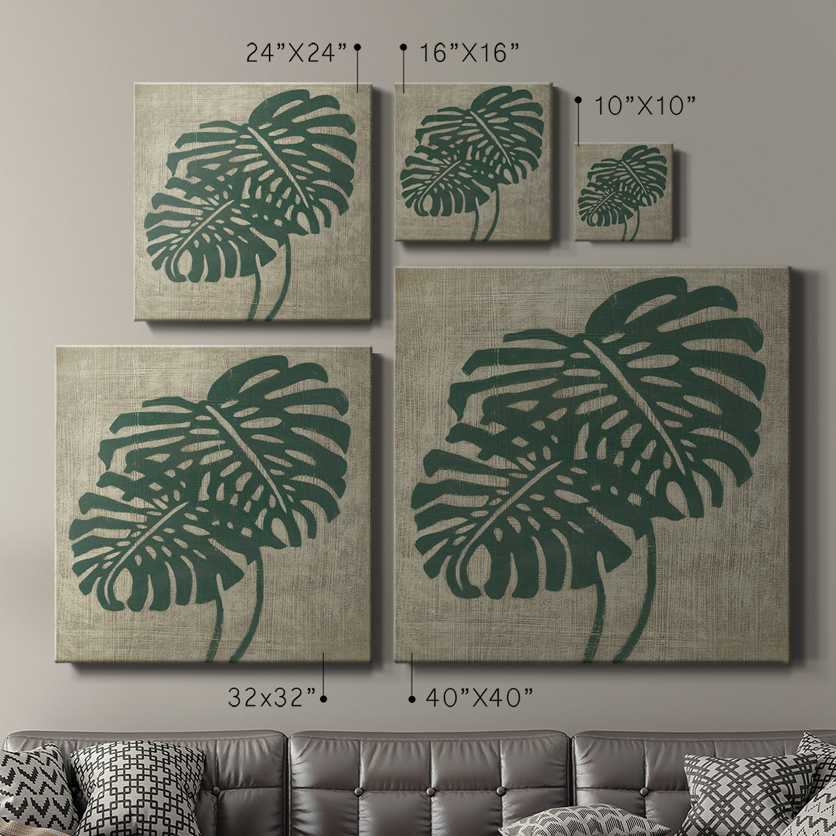 Vintage Greenery I-Premium Gallery Wrapped Canvas - Ready to Hang