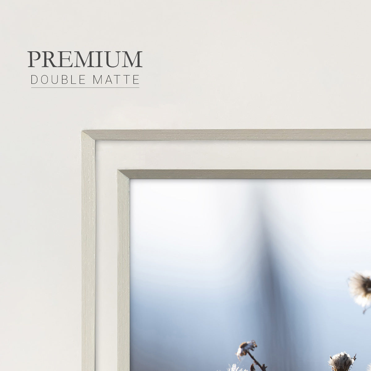 Spring Fluff - Double Matboard Framed Print