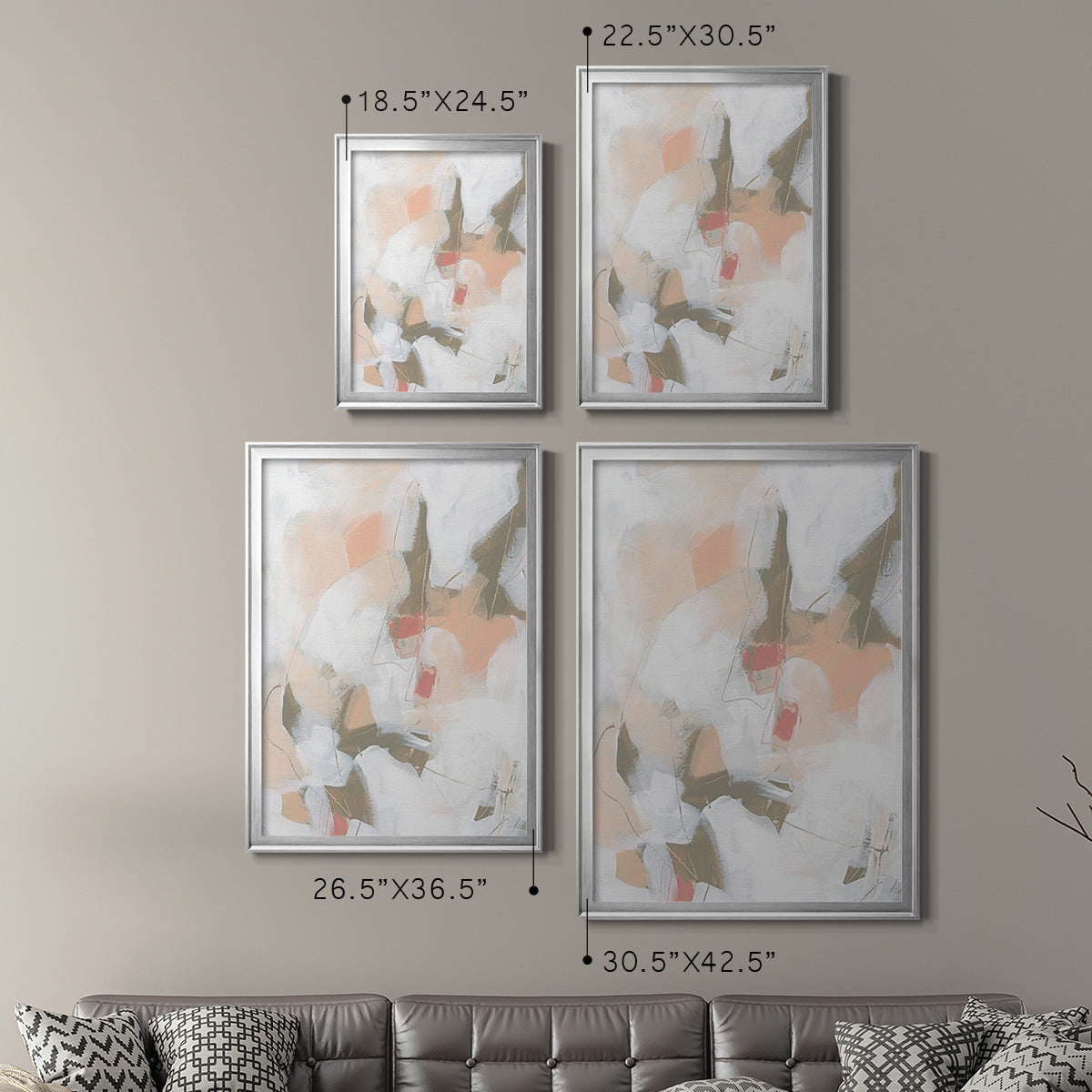 Sand Story I - Modern Framed Canvas Print