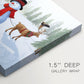 Pearled Pines Village - Canvas Art Print