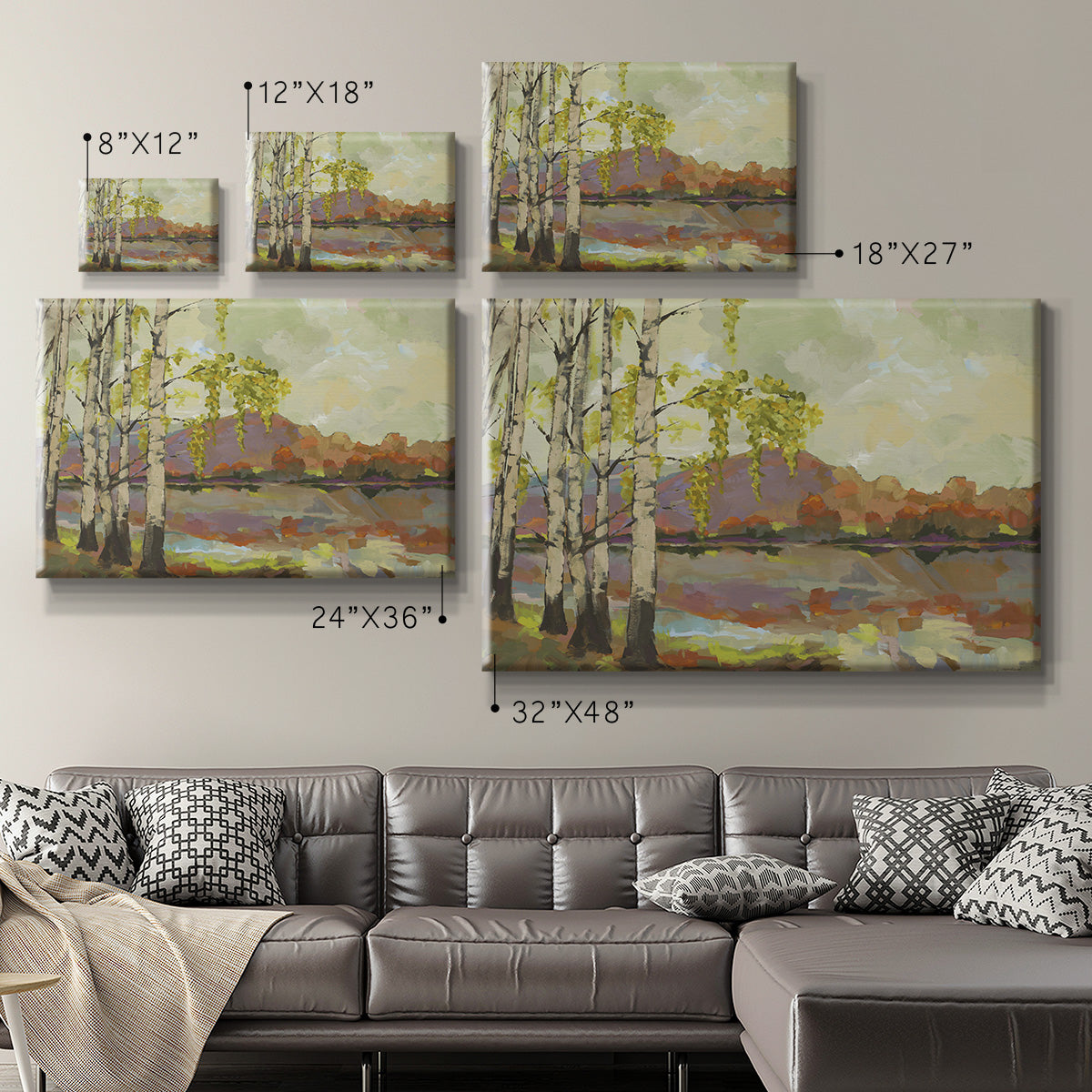 Birch Stand Premium Gallery Wrapped Canvas - Ready to Hang