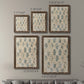 Vintage Blockprint I - Premium Framed Canvas 2 Piece Set - Ready to Hang