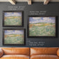 Impressionist countryside landscape near Auvers by Vincent van Gogh in an ornate black frame with gilded inner detail shown in multiple size options.