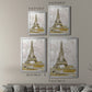 Eiffel Tower Glitz - Modern Framed Canvas Print