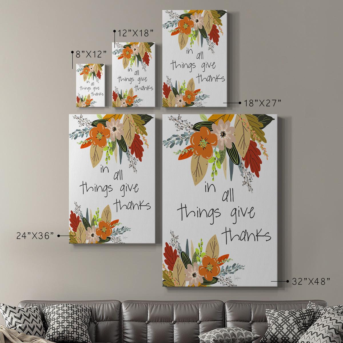 Illustrated Impressions I - Canvas Art Print