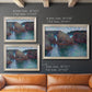 Impressionist rocky seascape by Claude Monet in an ornate champagne frame shown in multiple size options.