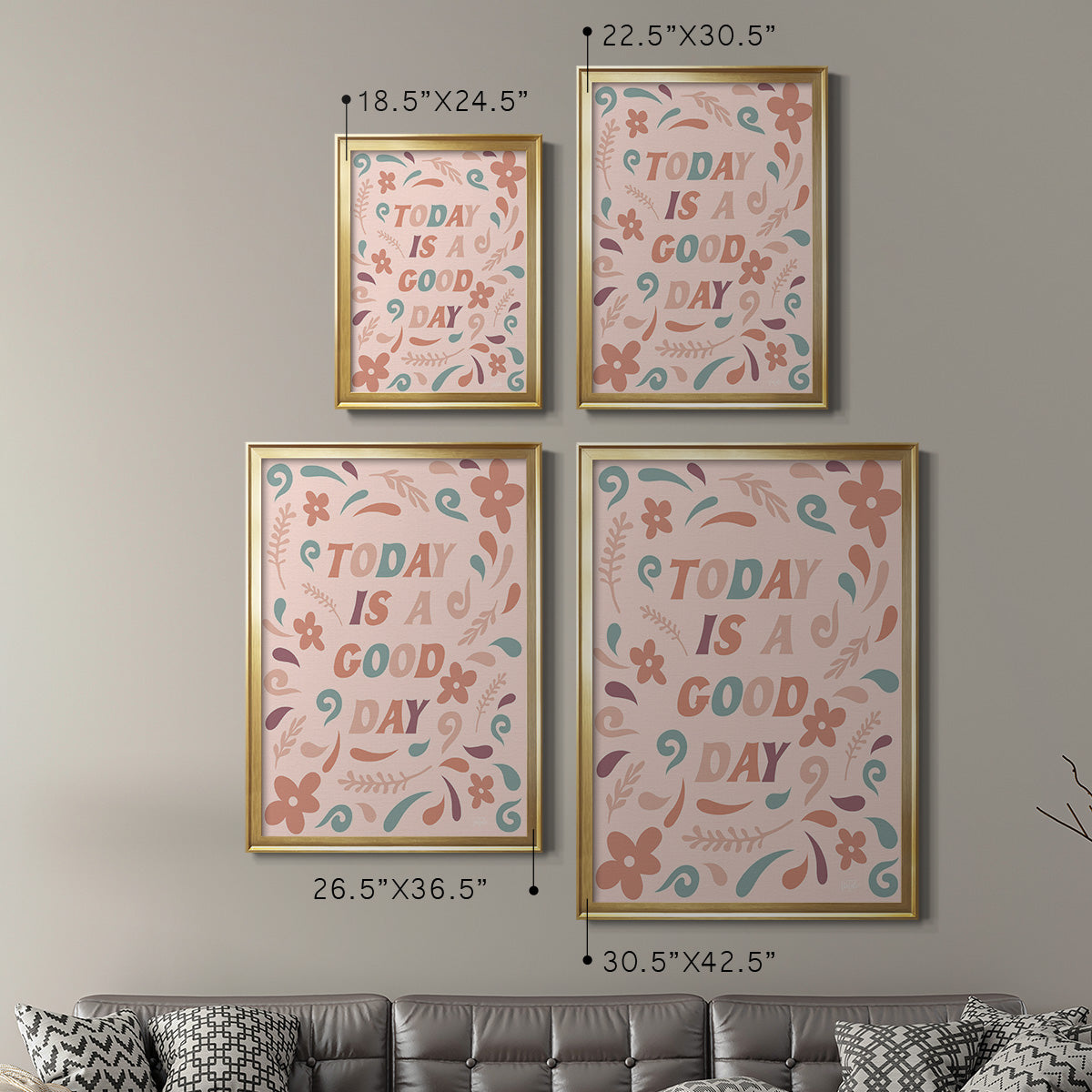 Today is a Good Day - Modern Framed Canvas Print
