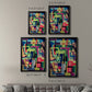 Connected Colors I - Modern Framed Canvas Print