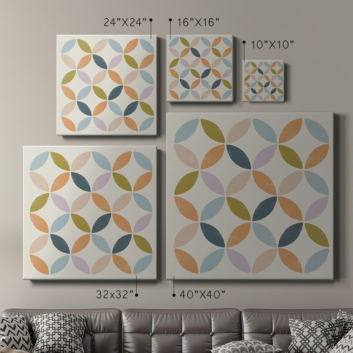 Deco Diagram II - Canvas Art Print