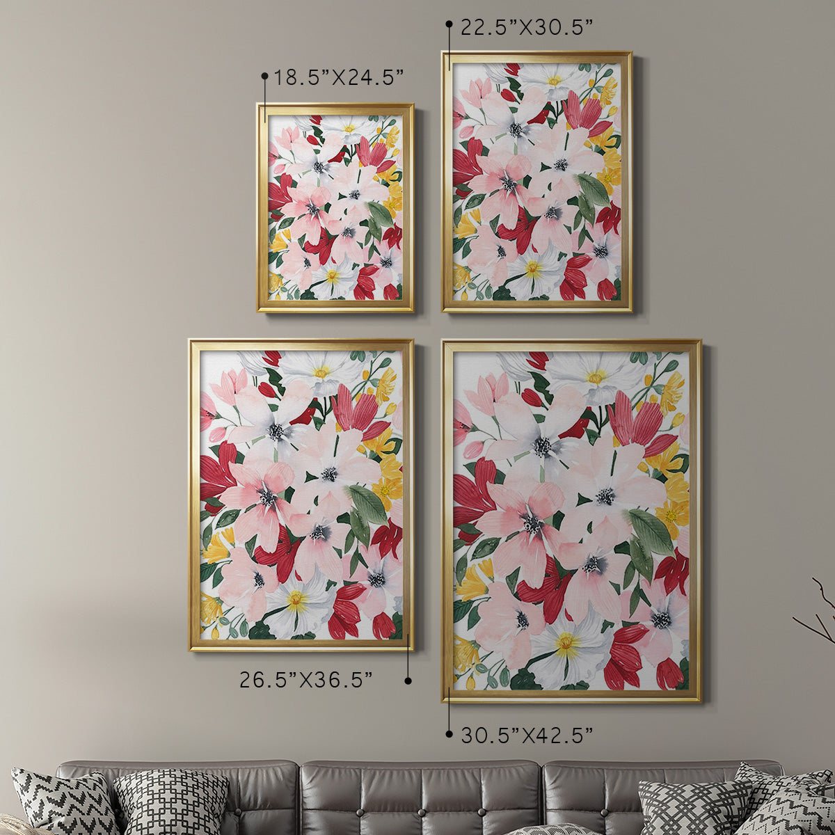 Spring Bliss I - Modern Framed Canvas Print