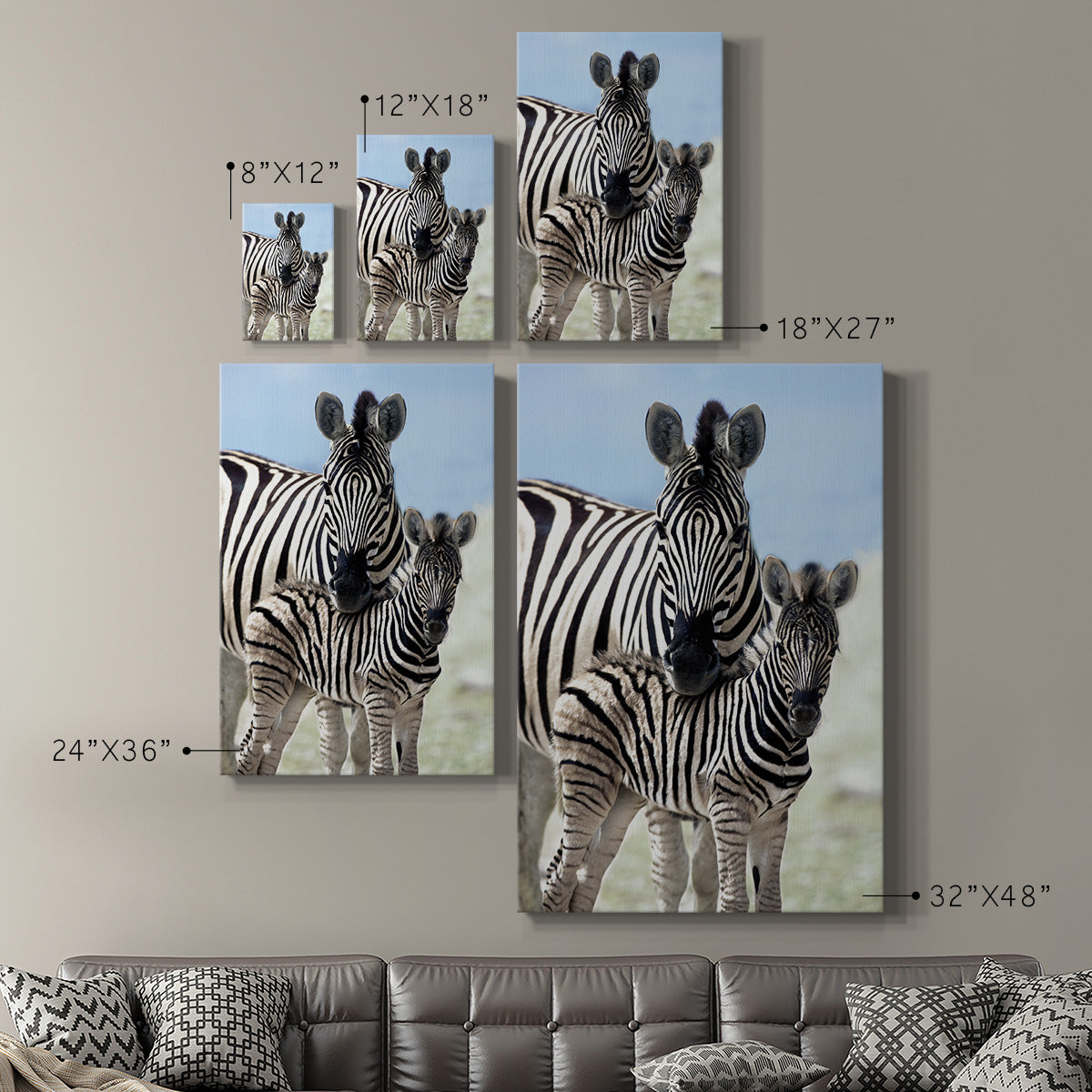 Family of Namibia Premium Gallery Wrapped Canvas - Ready to Hang