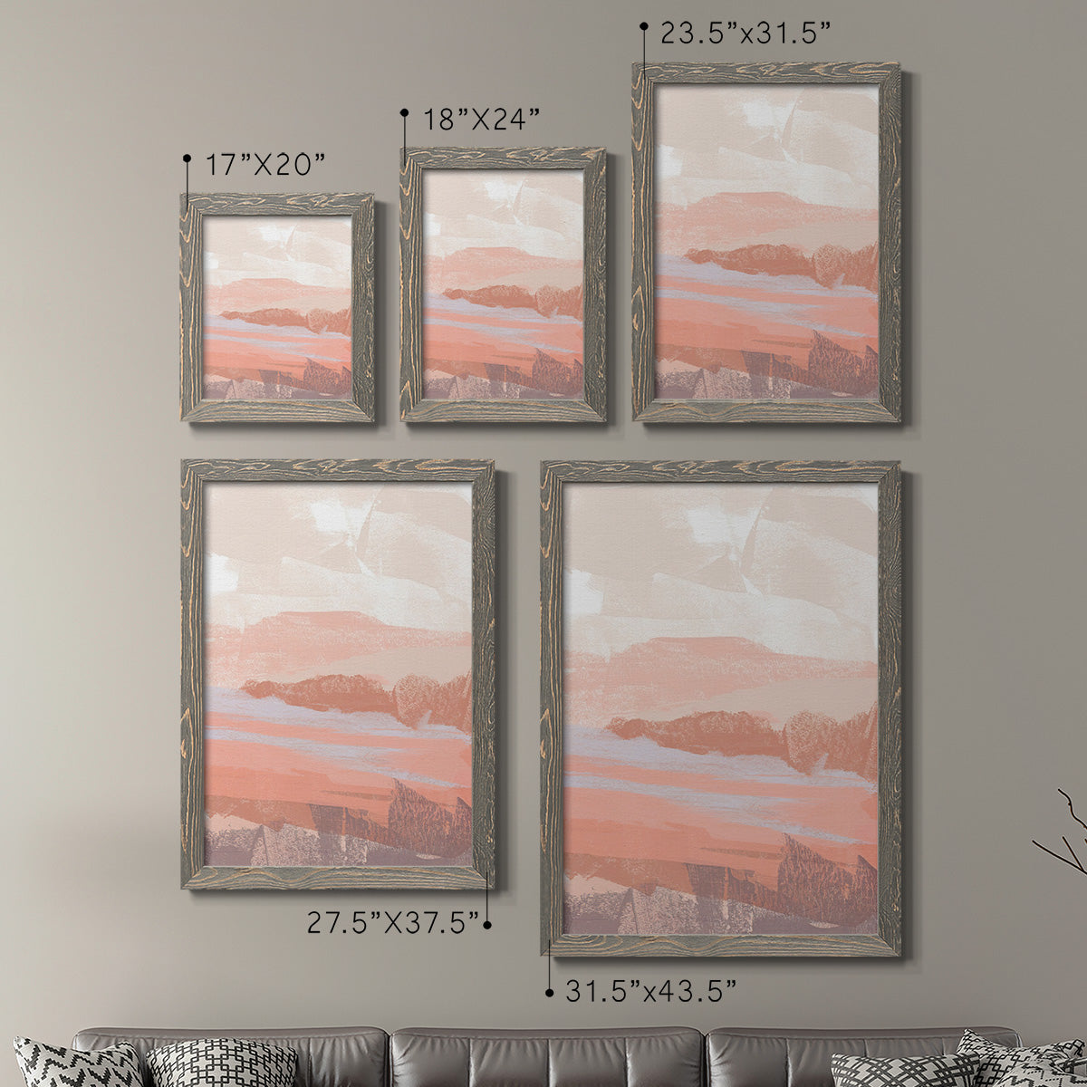 Dusty Desert I - Premium Framed Canvas 2 Piece Set - Ready to Hang