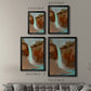 Turquoise Falls I - Modern Framed Canvas Print