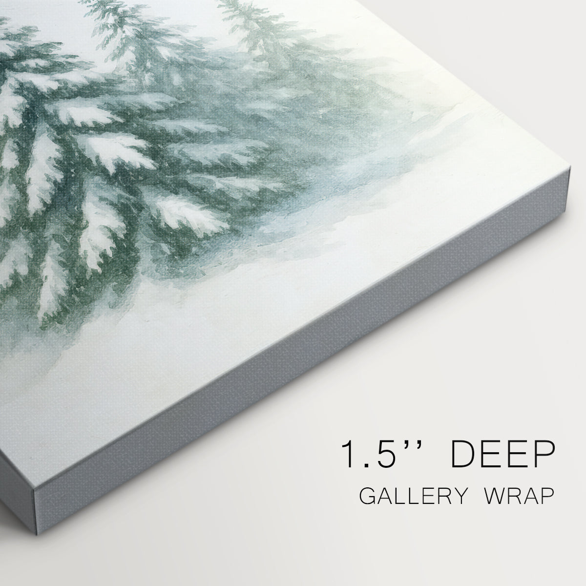 Night of Frostlit Pines - Canvas Art Print