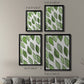 Patterned Leaf Shapes IV - Modern Framed Canvas Print