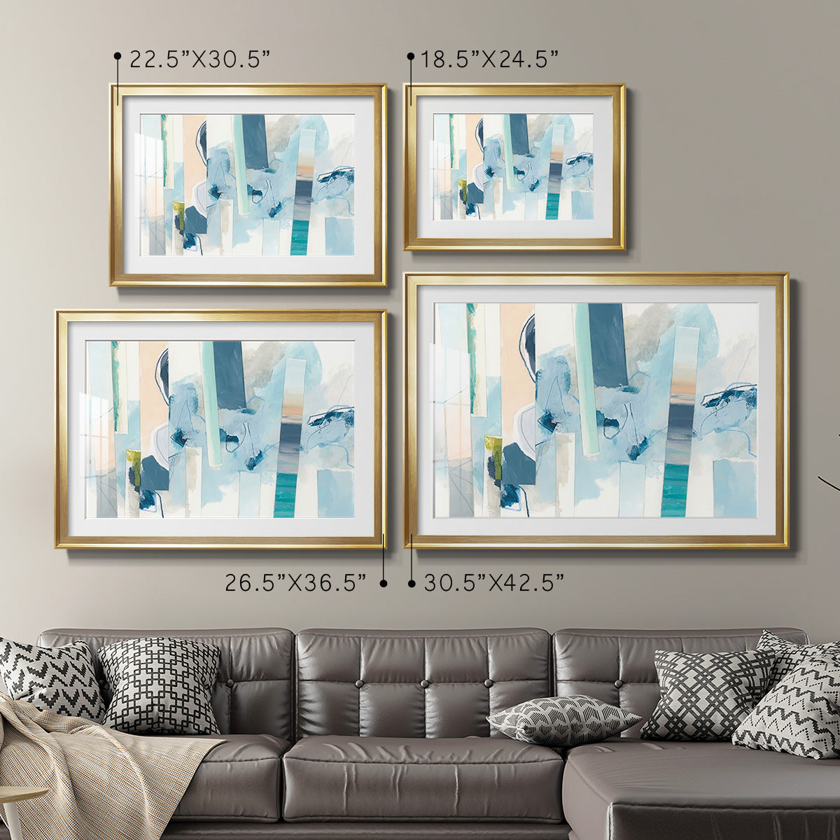 Liquid Strata II - Modern Framed Art Print