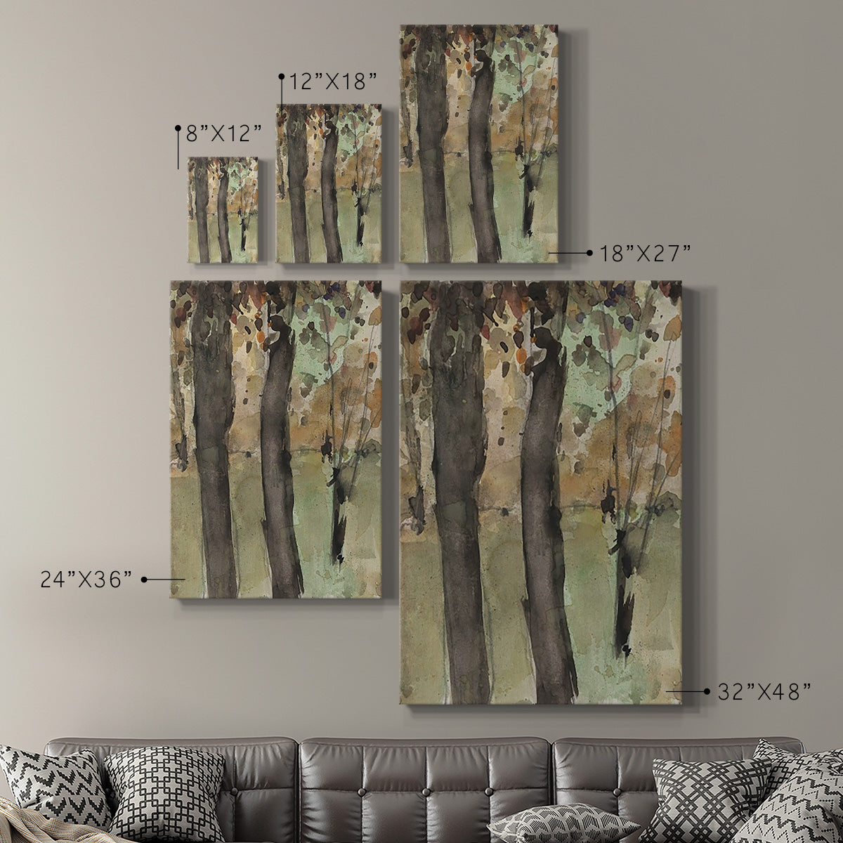 Under the Tree Confetti I Premium Gallery Wrapped Canvas - Ready to Hang