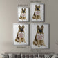 Love and German Shepherd - Modern Framed Canvas Print