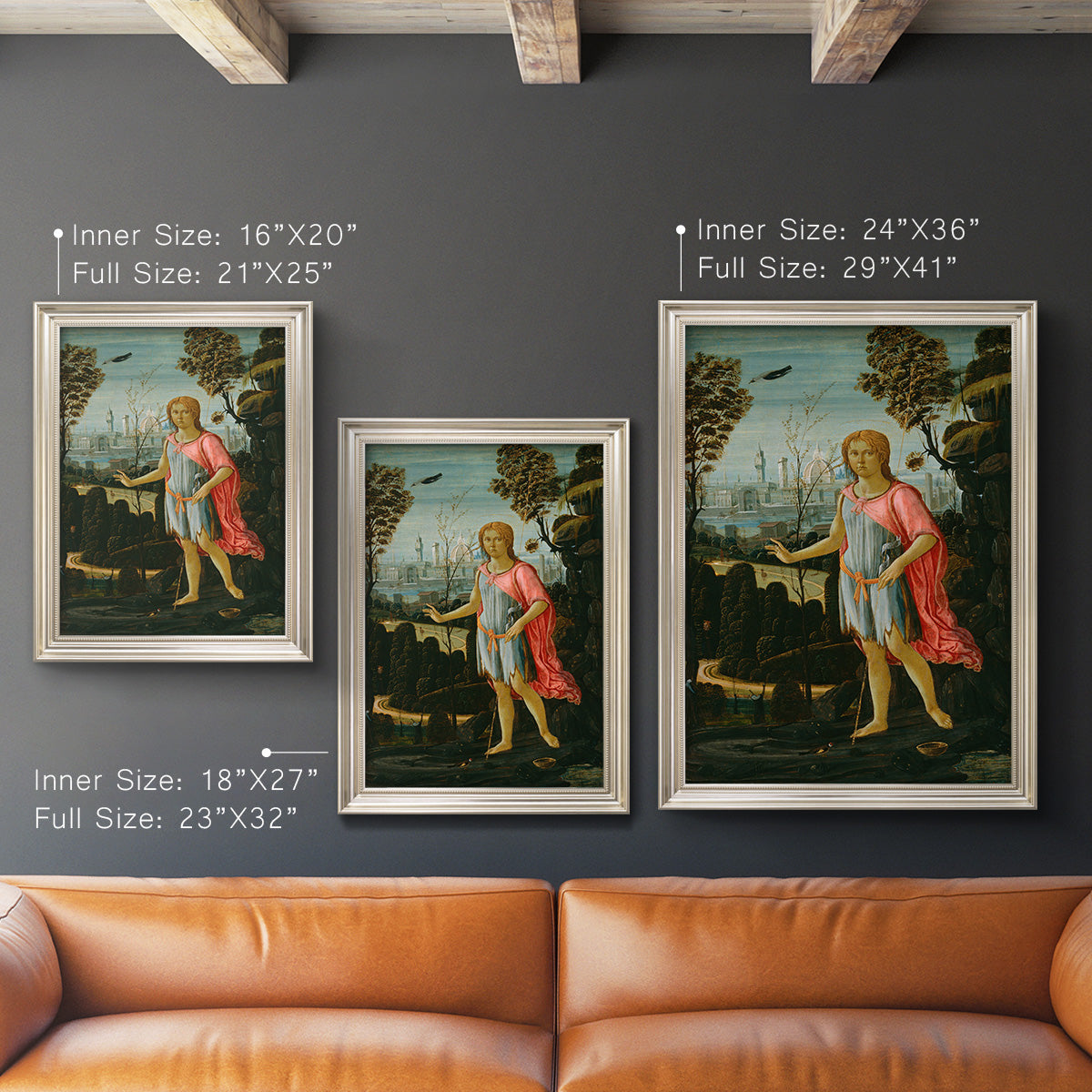 Saint John the Baptist - Ornate Framed Canvas Print