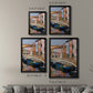 Colorful Canal - Modern Framed Canvas Print